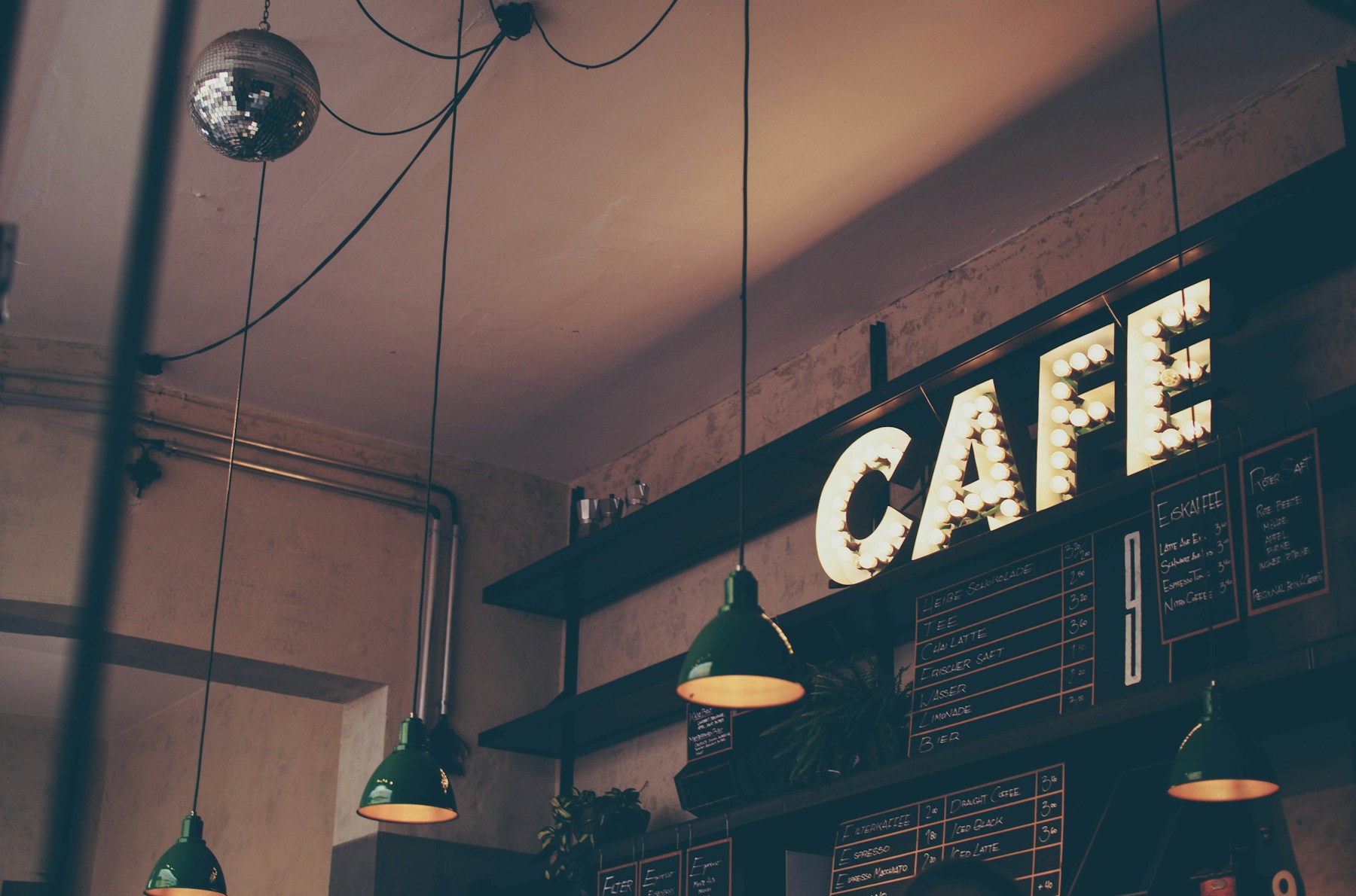 Illustrative café interior for the fictional Tideside Café project