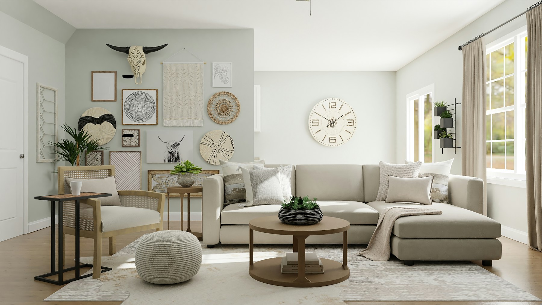 Inviting contemporary lounge, a demonstration design reference