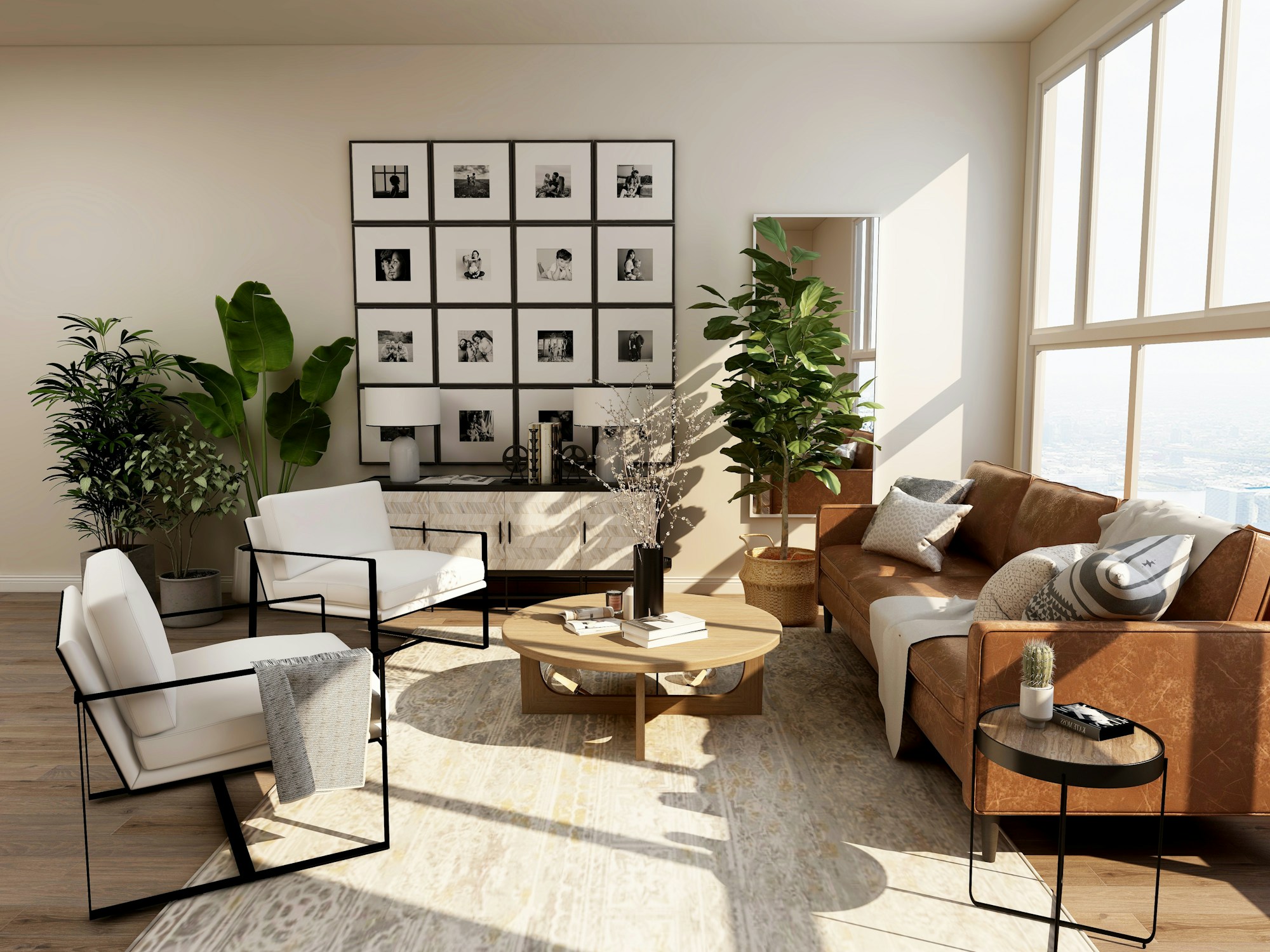 A furnished interior, licensed stock design inspiration